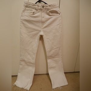 Zara Raw Hem Denim Jean